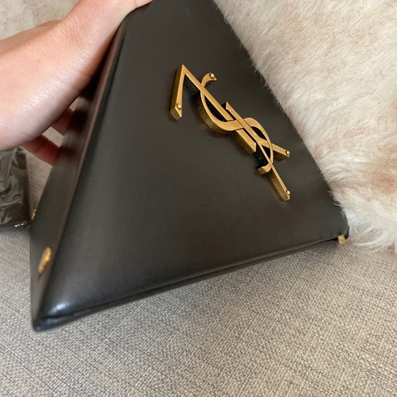 SAINT LAURENT Leather Pyramid Bag - Picture 7 of 8